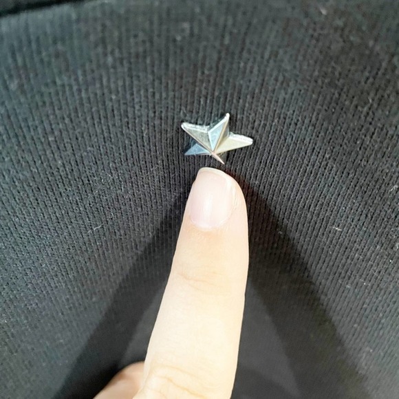 Zoe Karssen Black Star Studded Joggers Size XS - Picture 6 of 15